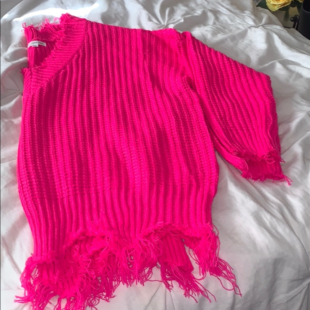 NEW Oversized Distressed Sweater